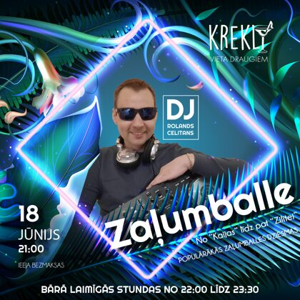 DJ pasākuma plakāts